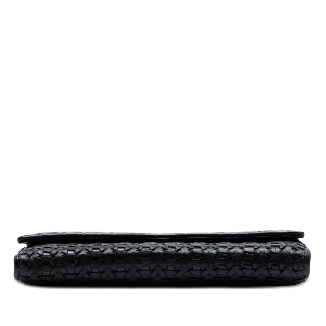 Dior Woven Cuir d’agneau Lady Dior Rendezvouz Wallet on Chain