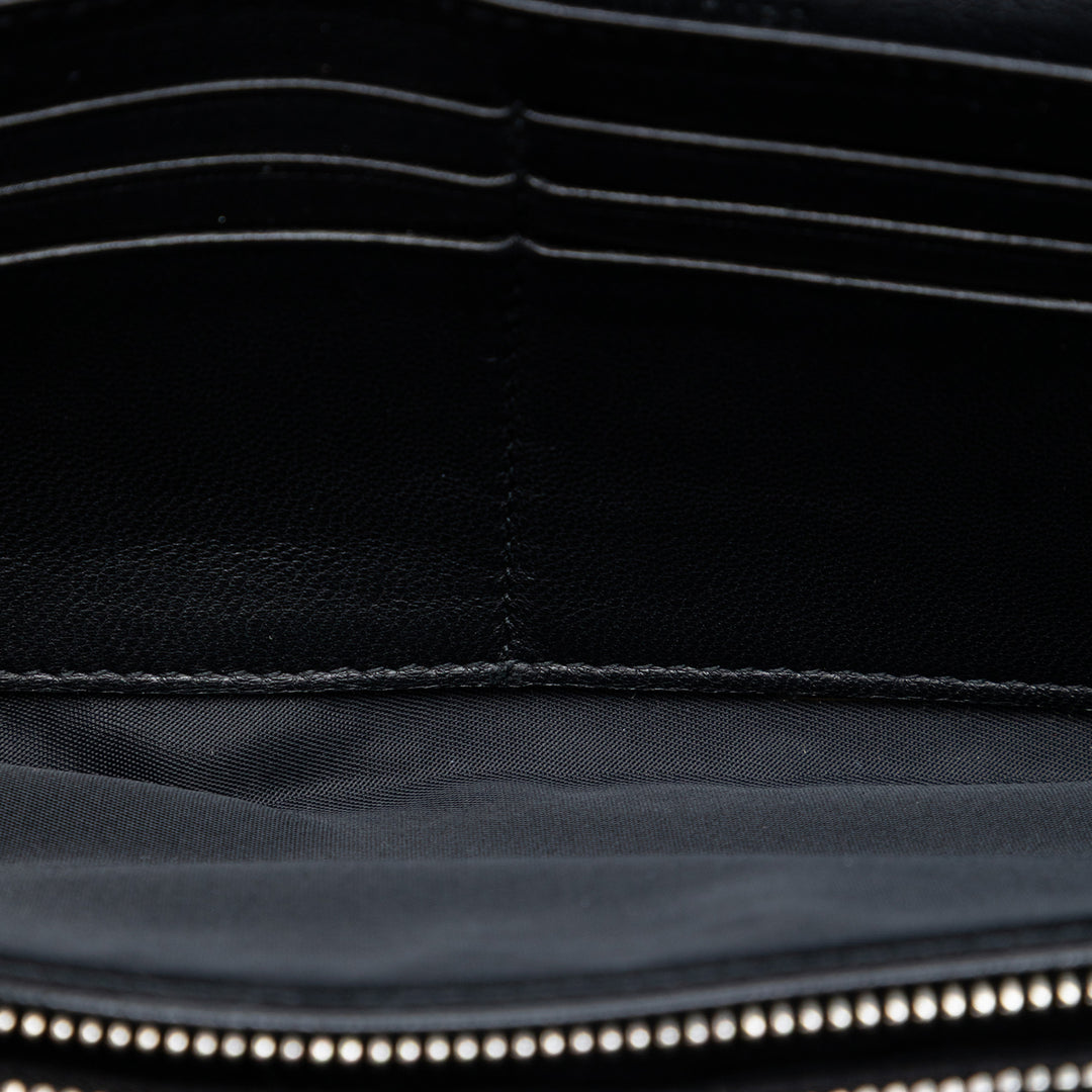Dior Woven Cuir d’agneau Lady Dior Rendezvouz Wallet on Chain