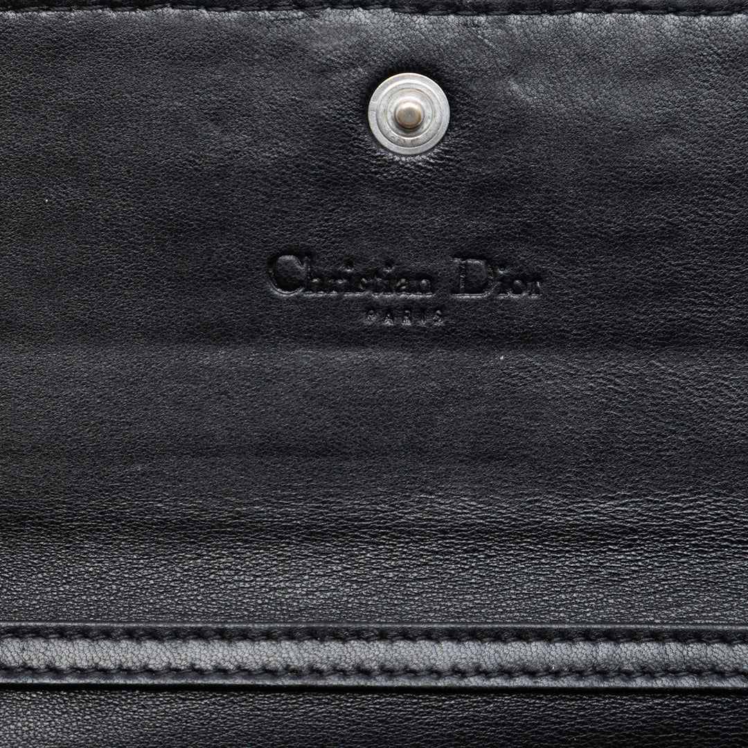 Dior Woven Cuir d’agneau Lady Dior Rendezvouz Wallet on Chain