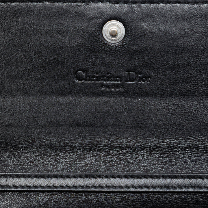 Dior Woven Cuir d’agneau Lady Dior Rendezvouz Wallet on Chain