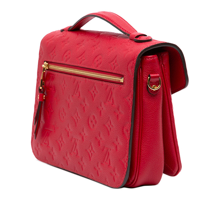 Louis Vuitton Pochette Métis Monogram Empreinte Rouge – vue 2 – GABY PARIS