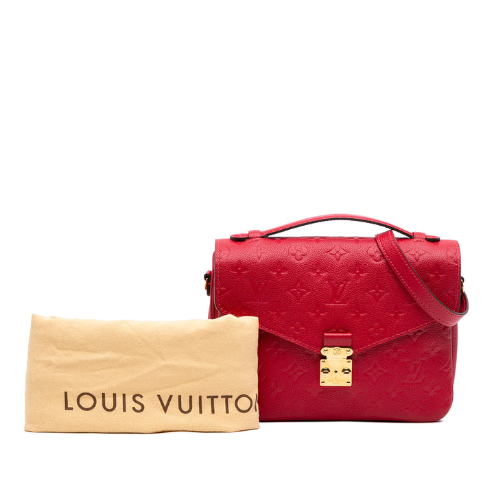 Louis Vuitton Pochette Métis Monogram Empreinte Rouge – vue 7 – GABY PARIS