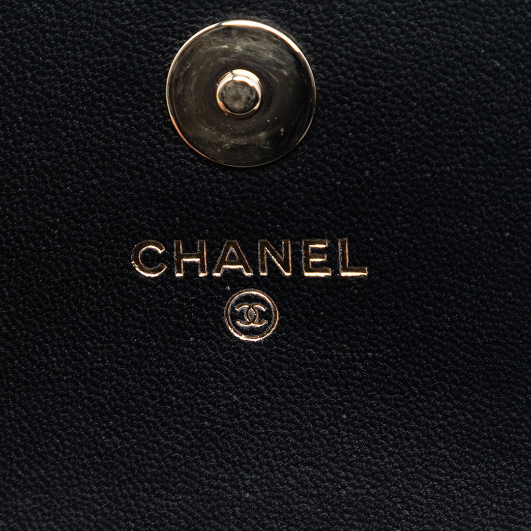 Chanel Mini CC Matelassé Cuir d’agneau Crochet à rabat