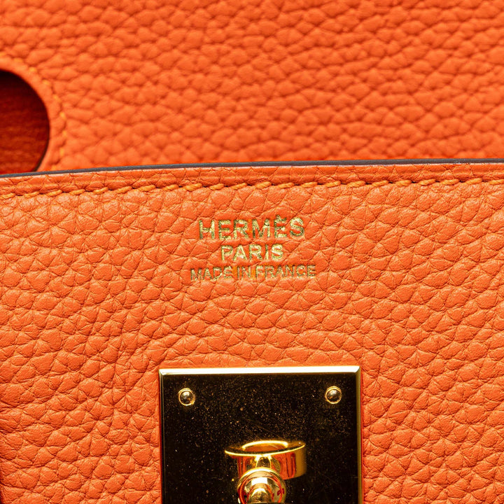 Togo Birkin Retourne 30 Orange - Gaby Paris