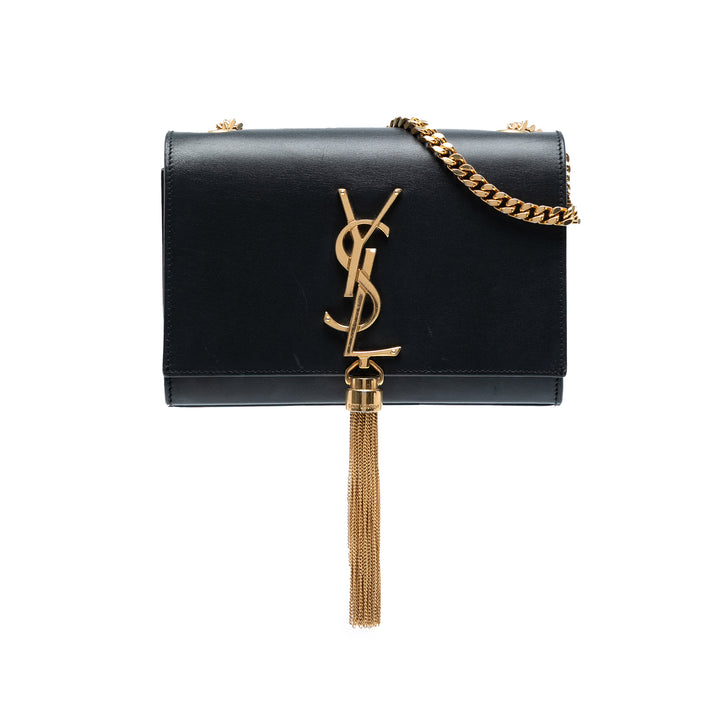 Saint Laurent Small Cuir Monogram Kate Tassel Sac porté croisé Noir – GABY PARIS Authentique