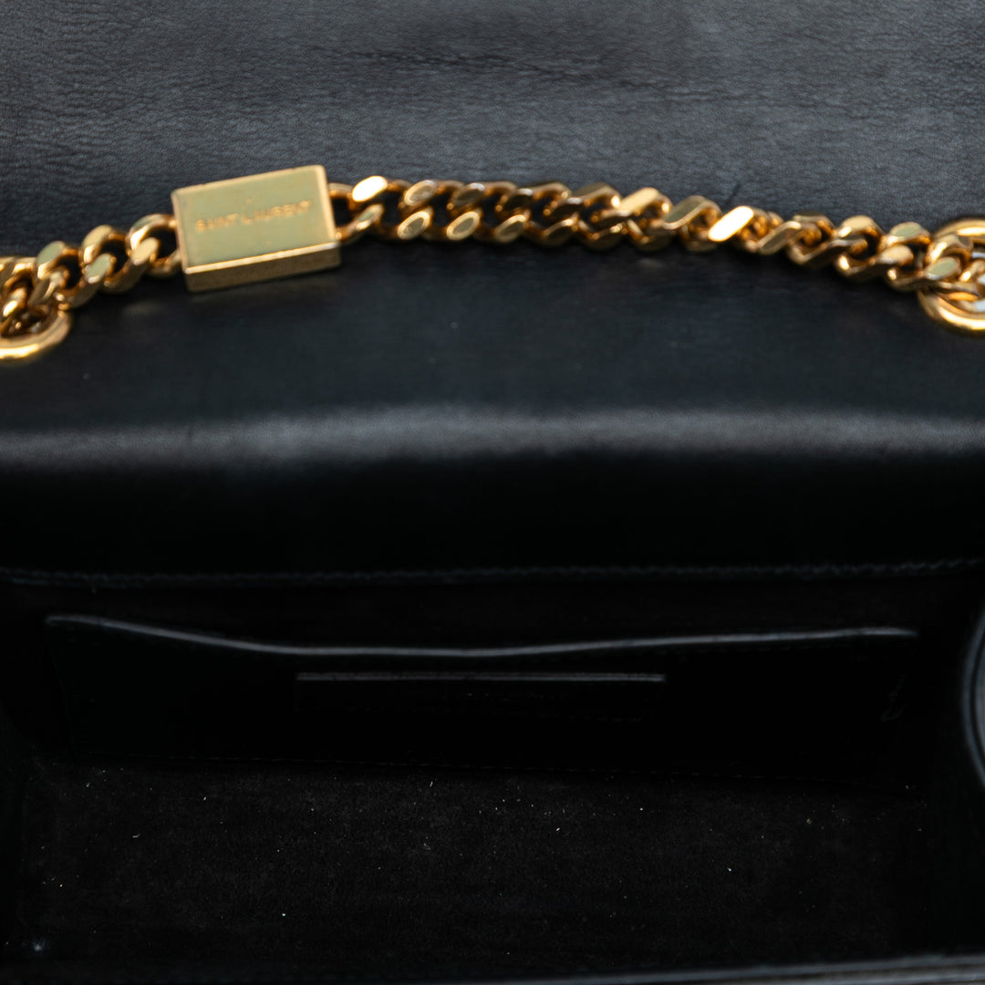 Saint Laurent Small Cuir Monogram Kate Tassel Sac porté croisé Noir – GABY PARIS Authentique