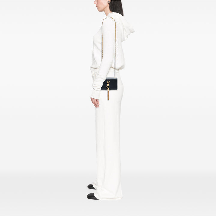 Saint Laurent Small Cuir Monogram Kate Tassel Sac porté croisé Noir – GABY PARIS Authentique