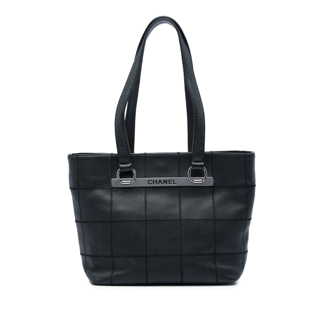 Chocolate Bar Cabas Cuir caviar Noir