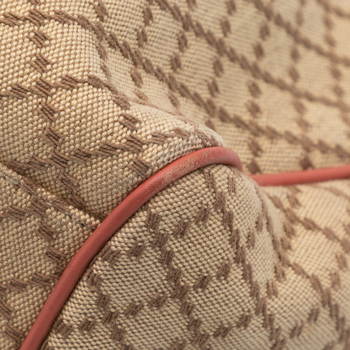 Medium Diamante Canvas Sukey Tote Brown - Gaby Paris