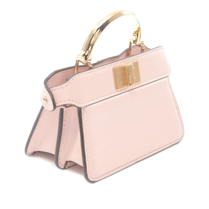 Nano Peekaboo Calfskin ISeeU Maxi Handle Satchel Pink - Gaby Paris