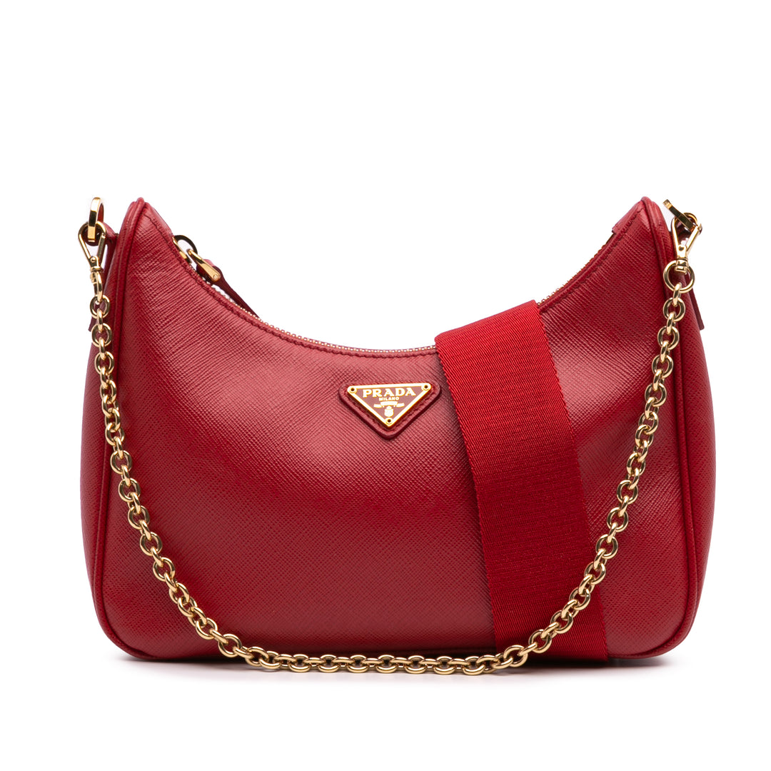 Saffiano Re-Edition 2005 Satchel Red - Gaby Paris