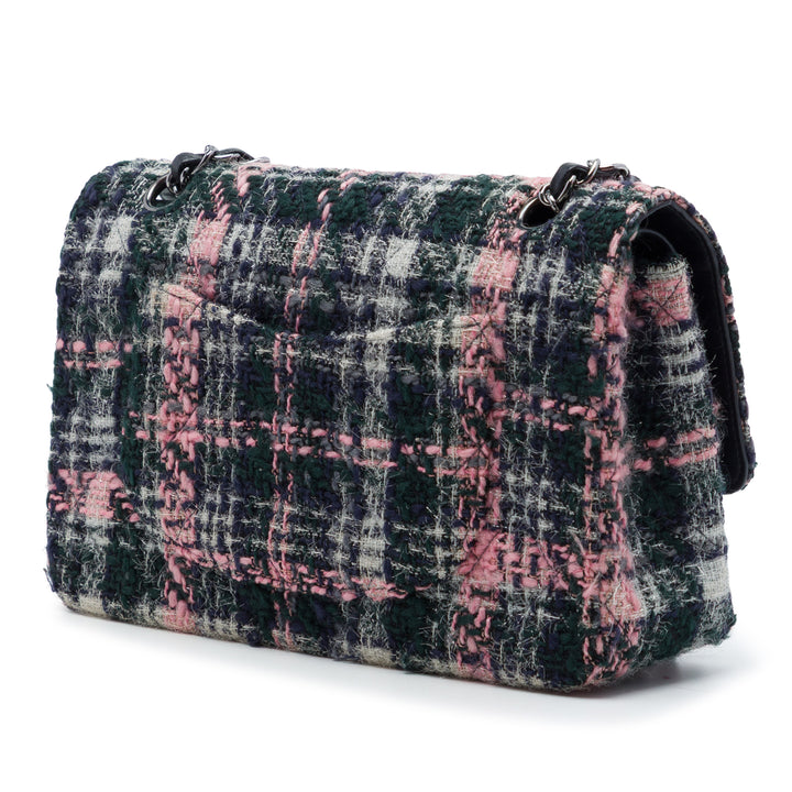 Classic Double rabat Moyen Tweed Vert