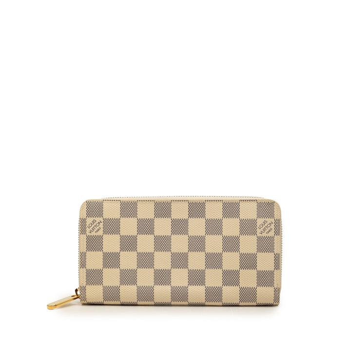 Louis Vuitton Zippy Portefeuille long Toile Damier Azur