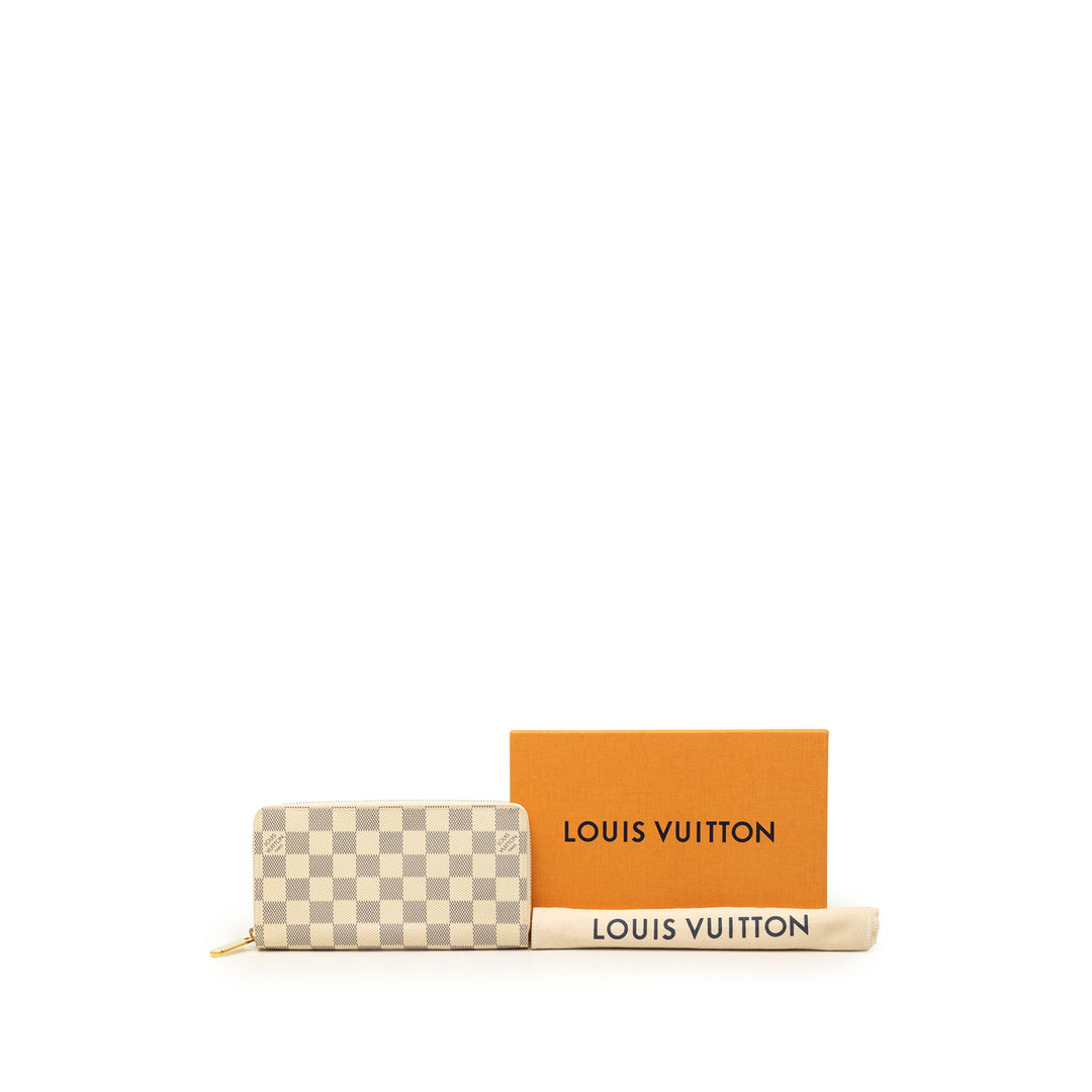 Louis Vuitton Zippy Portefeuille long Toile Damier Azur