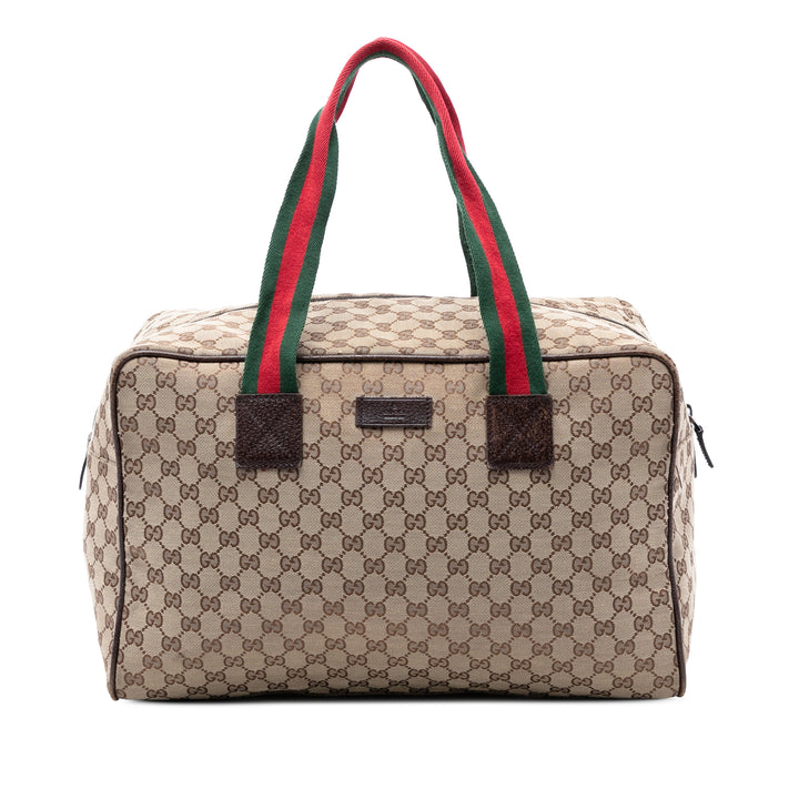 Gucci GG Toile Web Duffle Sac