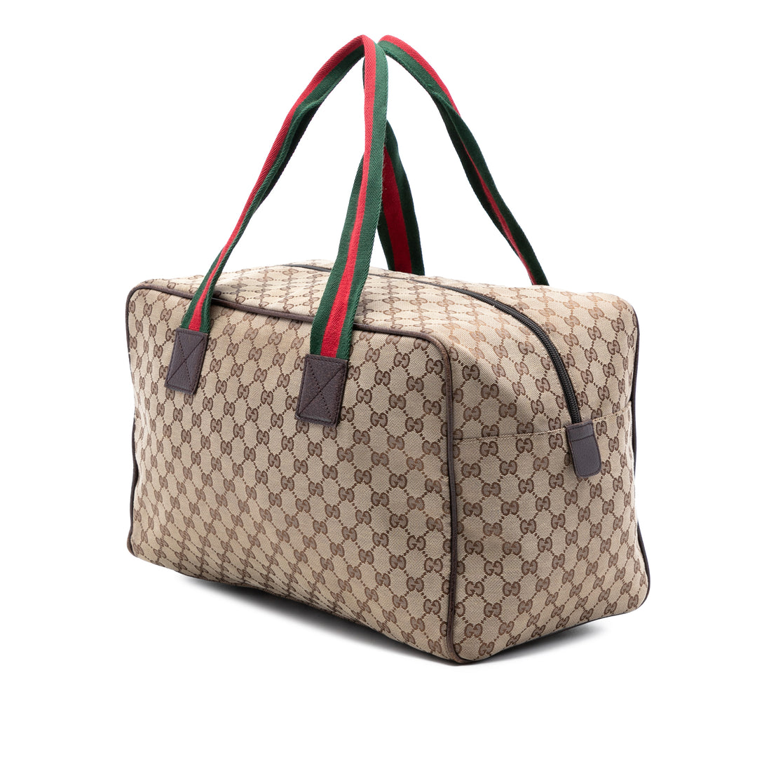 Gucci GG Toile Web Duffle Sac