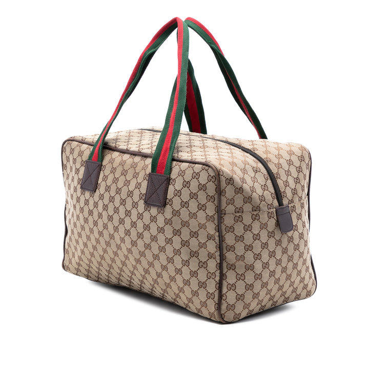 Gucci GG Toile Web Duffle Sac