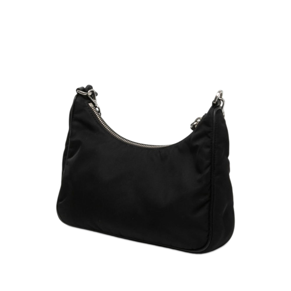 Prada à finitions Re Edition 2005 Sac Mini Saffiano Noir – vue 2 – GABY PARIS