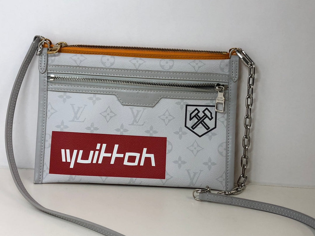 Louis Vuitton Monogram Antartica Double Flat Messenger