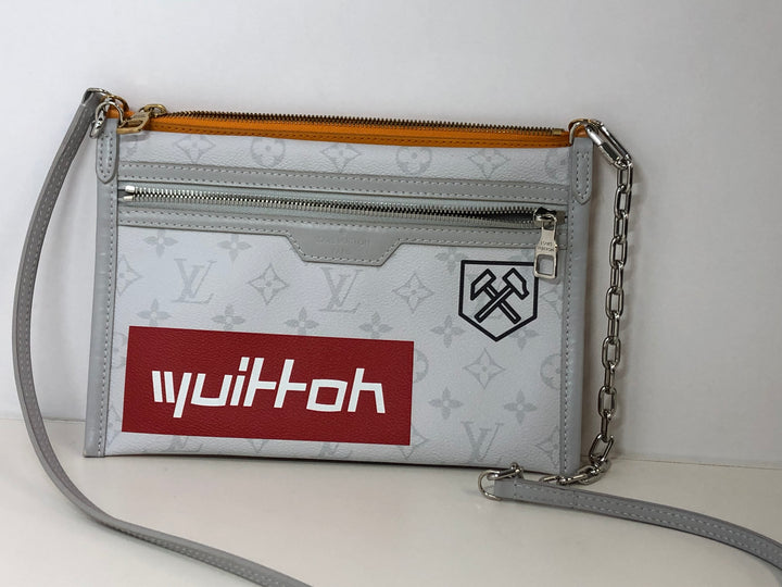 Louis Vuitton Monogram Antartica Double Flat Messenger