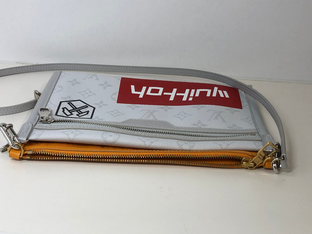 Louis Vuitton Monogram Antartica Double Flat Messenger