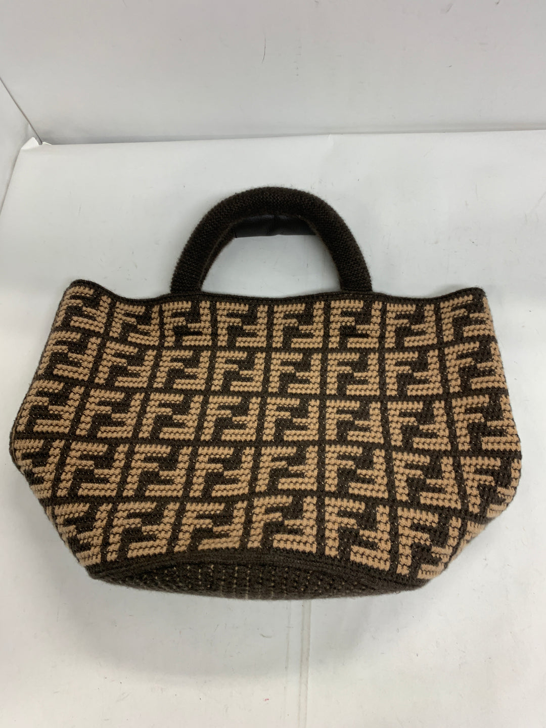 Fendi Zucca Cashmere Shopping Cabas