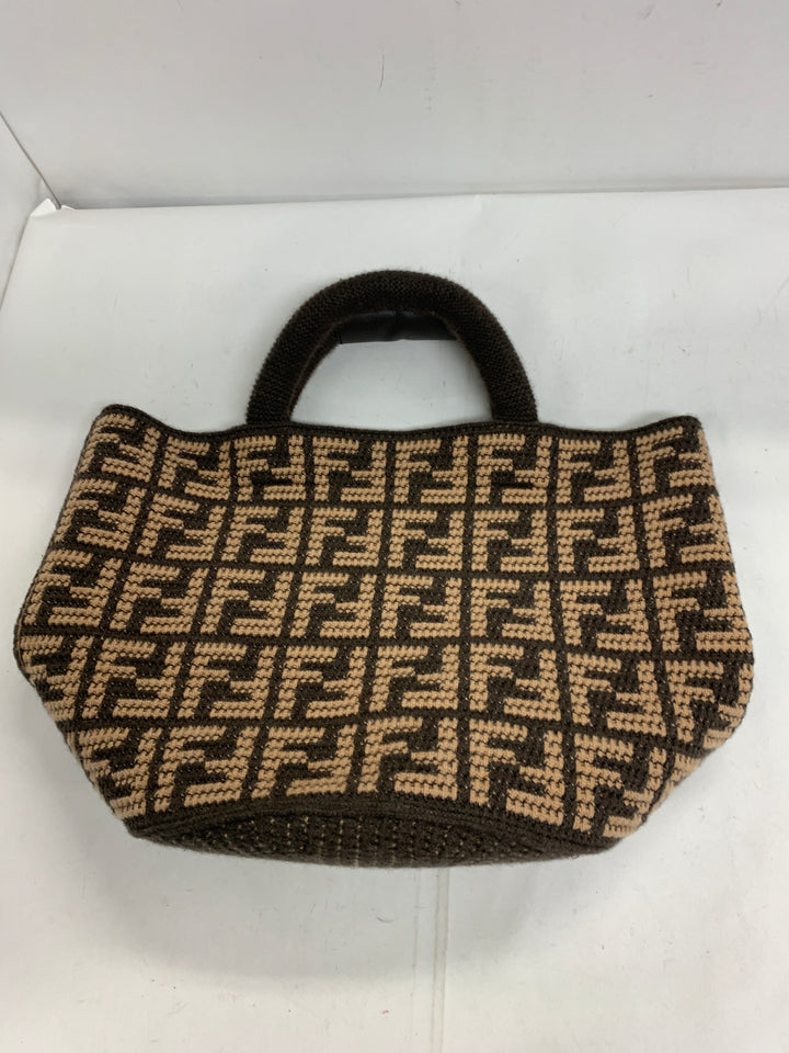Fendi Zucca Cashmere Shopping Cabas