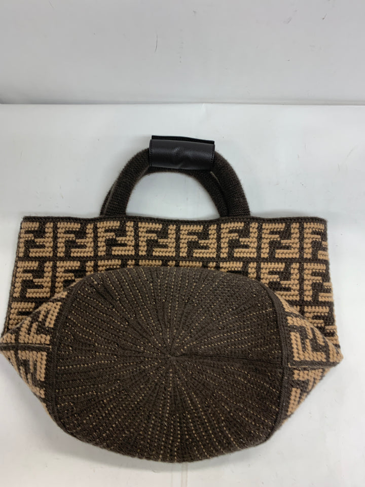 Fendi Zucca Cashmere Shopping Cabas