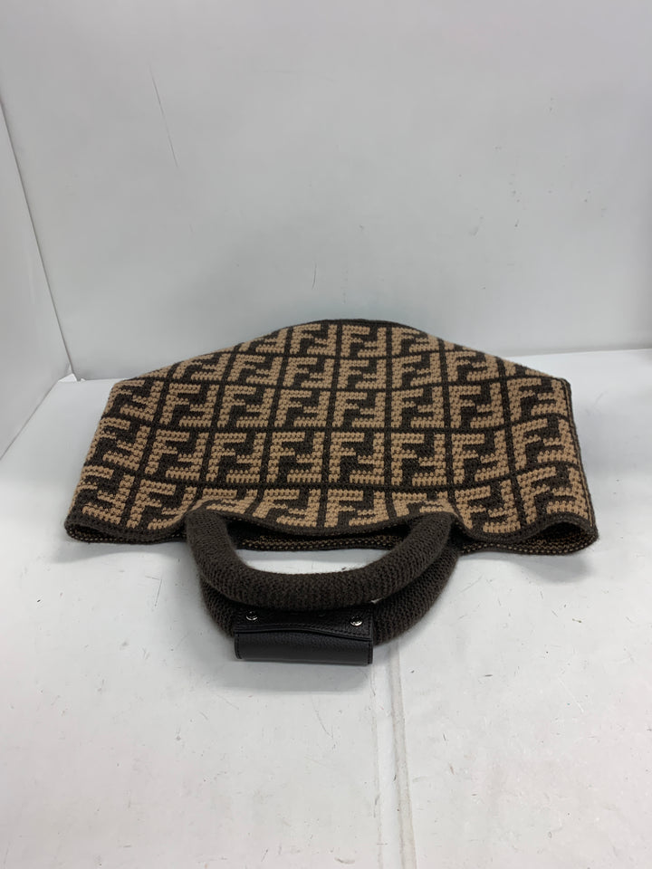 Fendi Zucca Cashmere Shopping Cabas