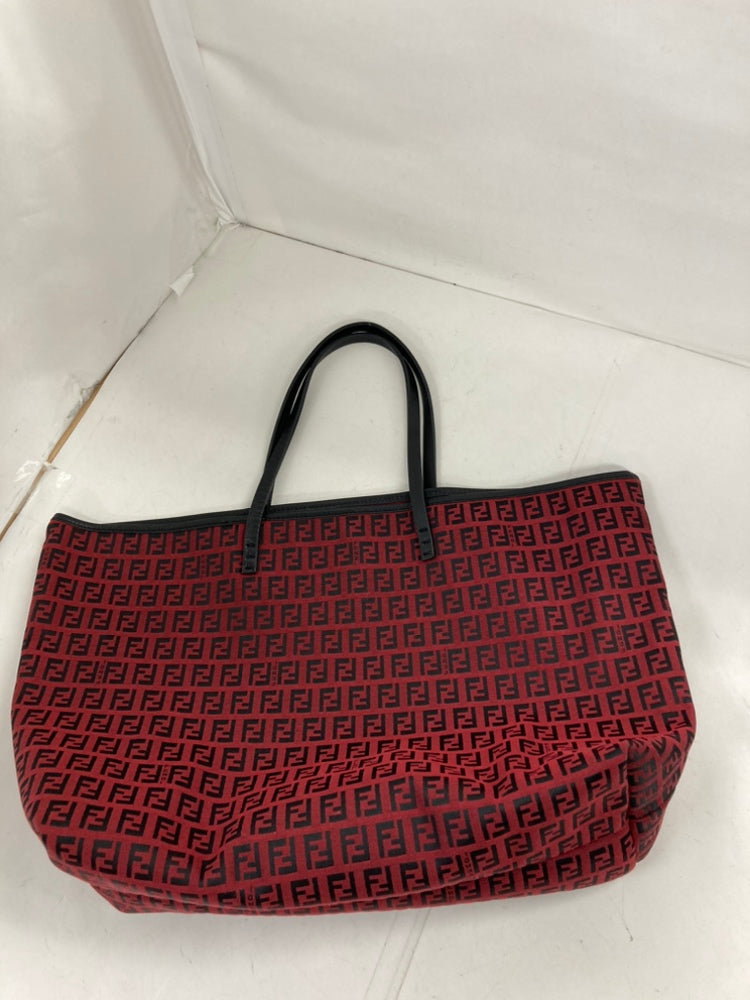Fendi Medium Zucchino Toile Roll Cabas