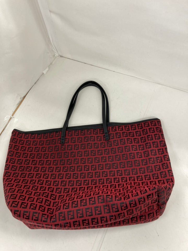 Fendi Medium Zucchino Toile Roll Cabas