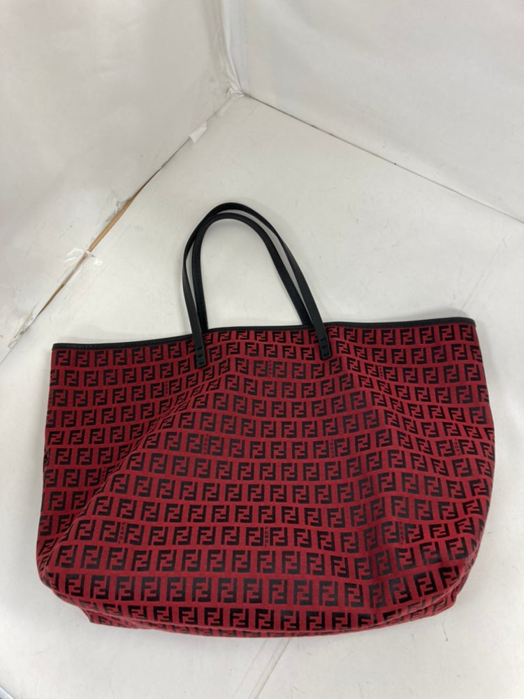 Fendi Medium Zucchino Toile Roll Cabas