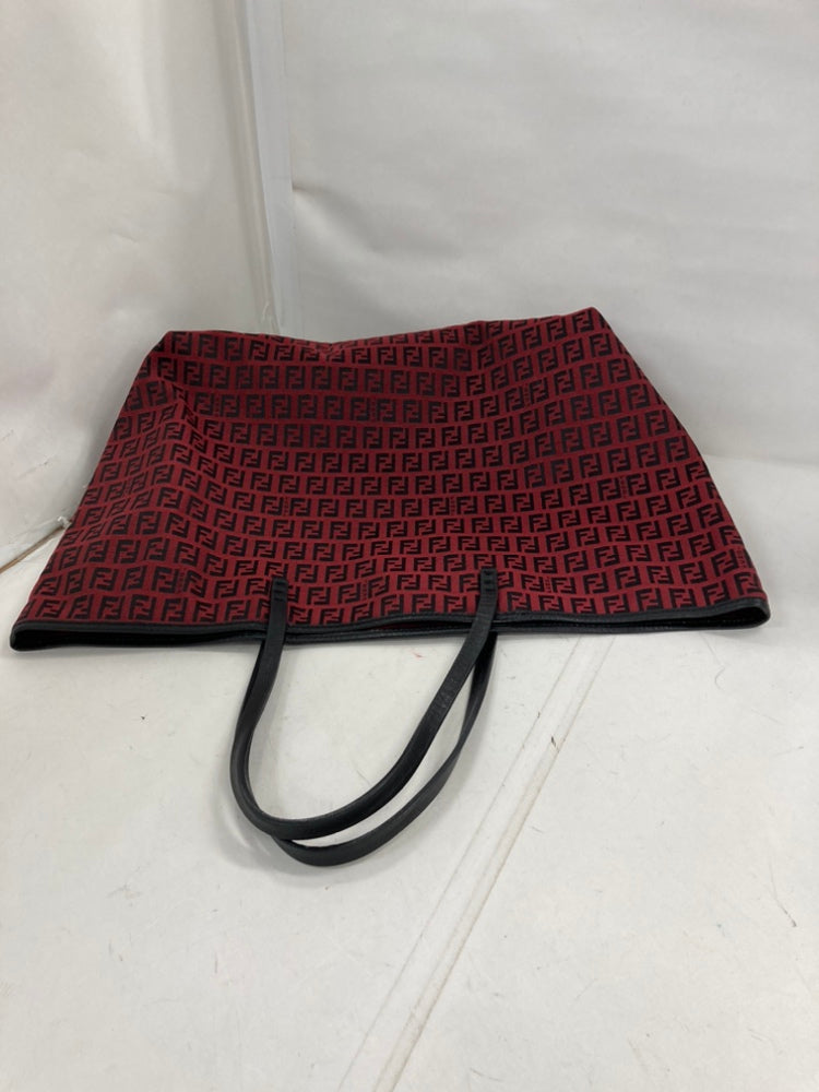 Fendi Medium Zucchino Toile Roll Cabas