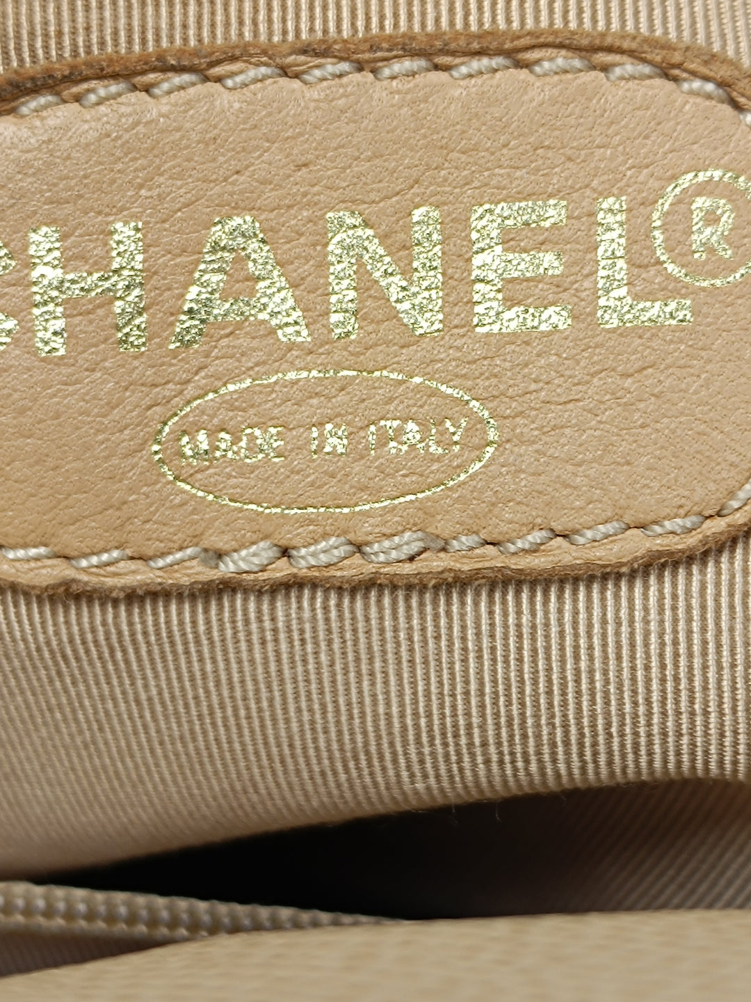 Chanel Cuir de veau grainé Tortoise anse supérieure Cabas