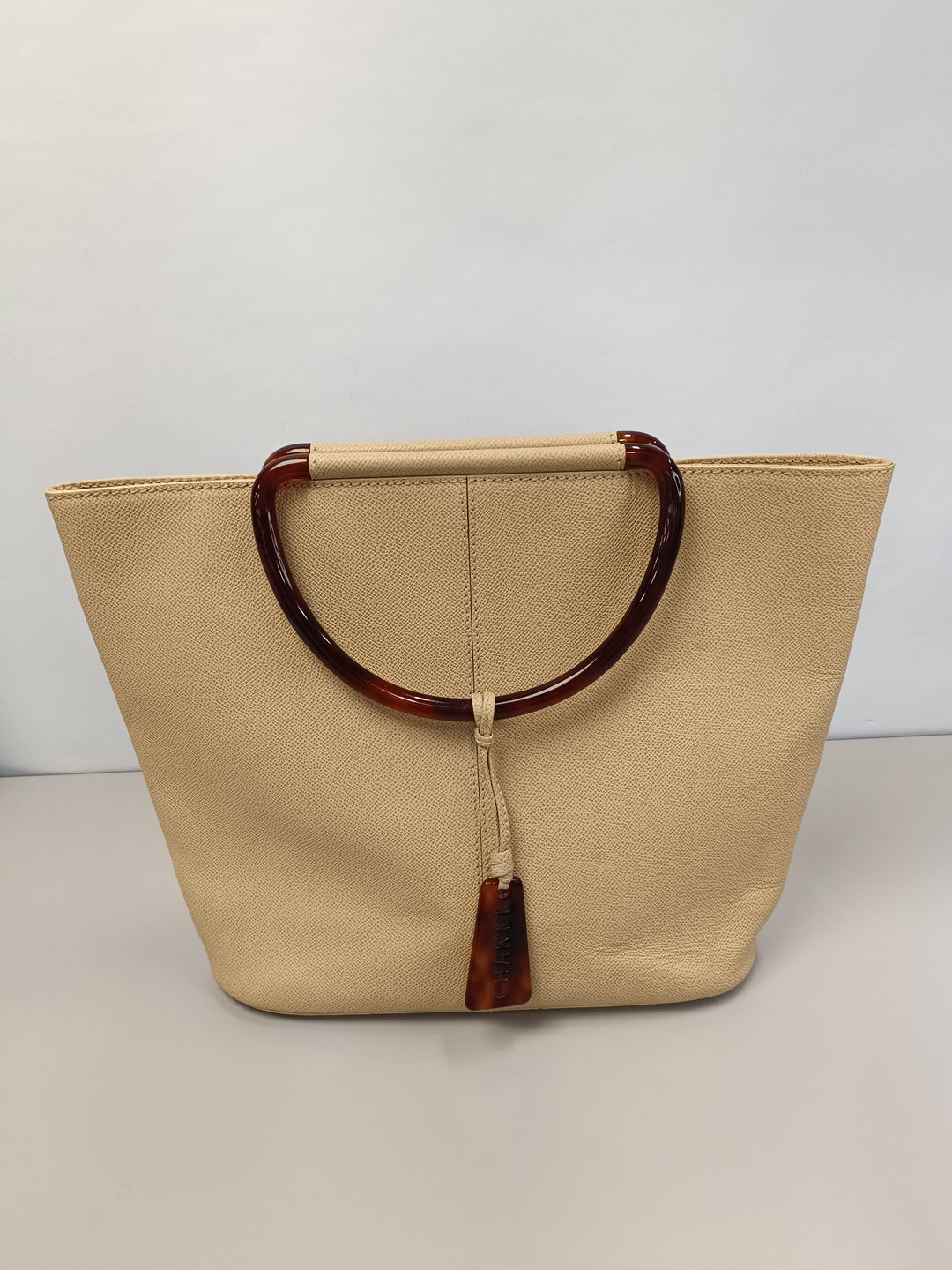 Chanel Cuir de veau grainé Tortoise anse supérieure Cabas
