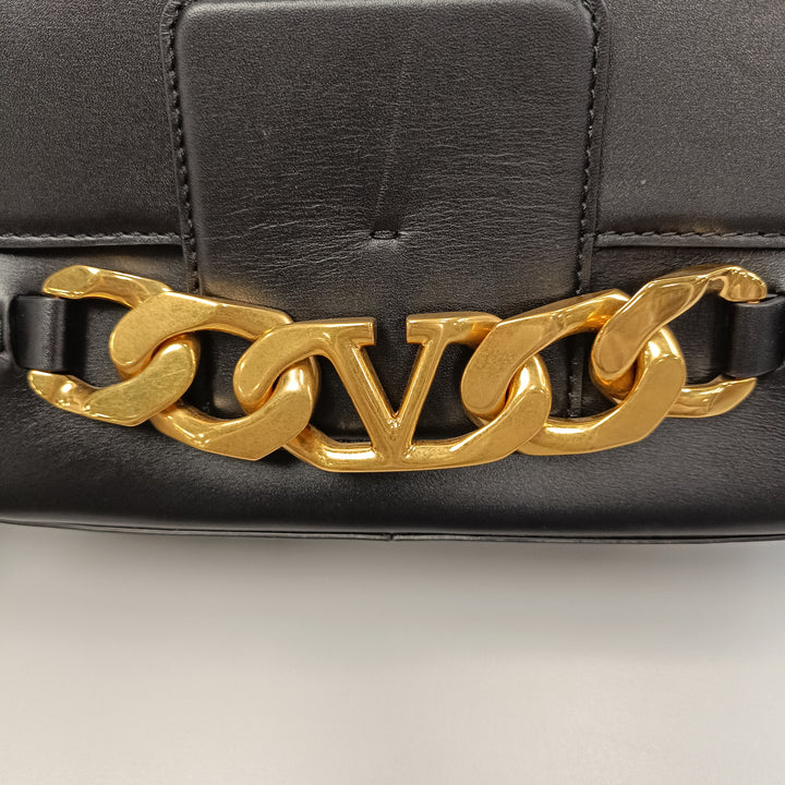 Valentino Medium Cuir Vlogo Chain Sac bandoulière