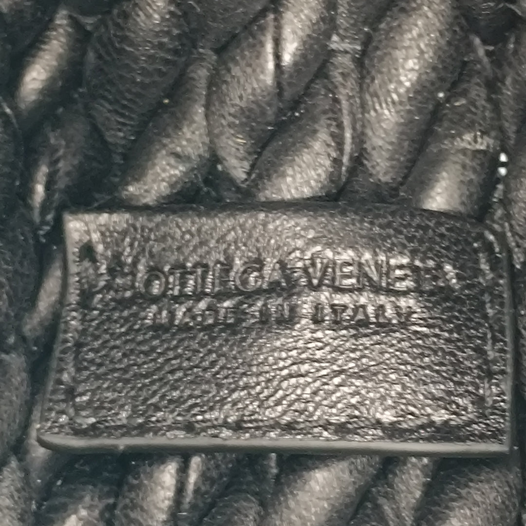 Bottega Veneta Cuir d’agneau Torchon Classic Pomponed Twisted Sac porté croisé