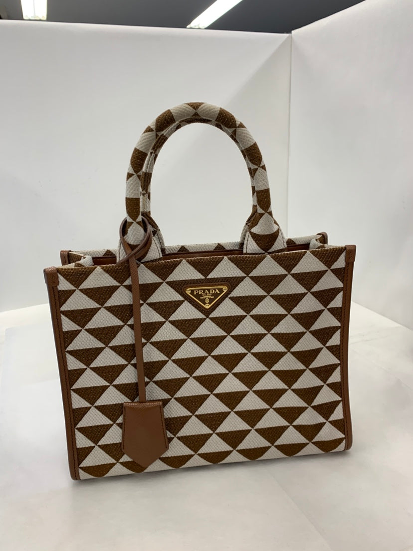 Prada Small Toile Symbole Triangolo Sac