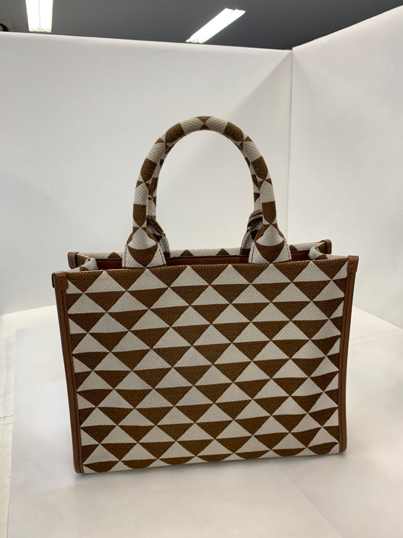 Prada Small Toile Symbole Triangolo Sac