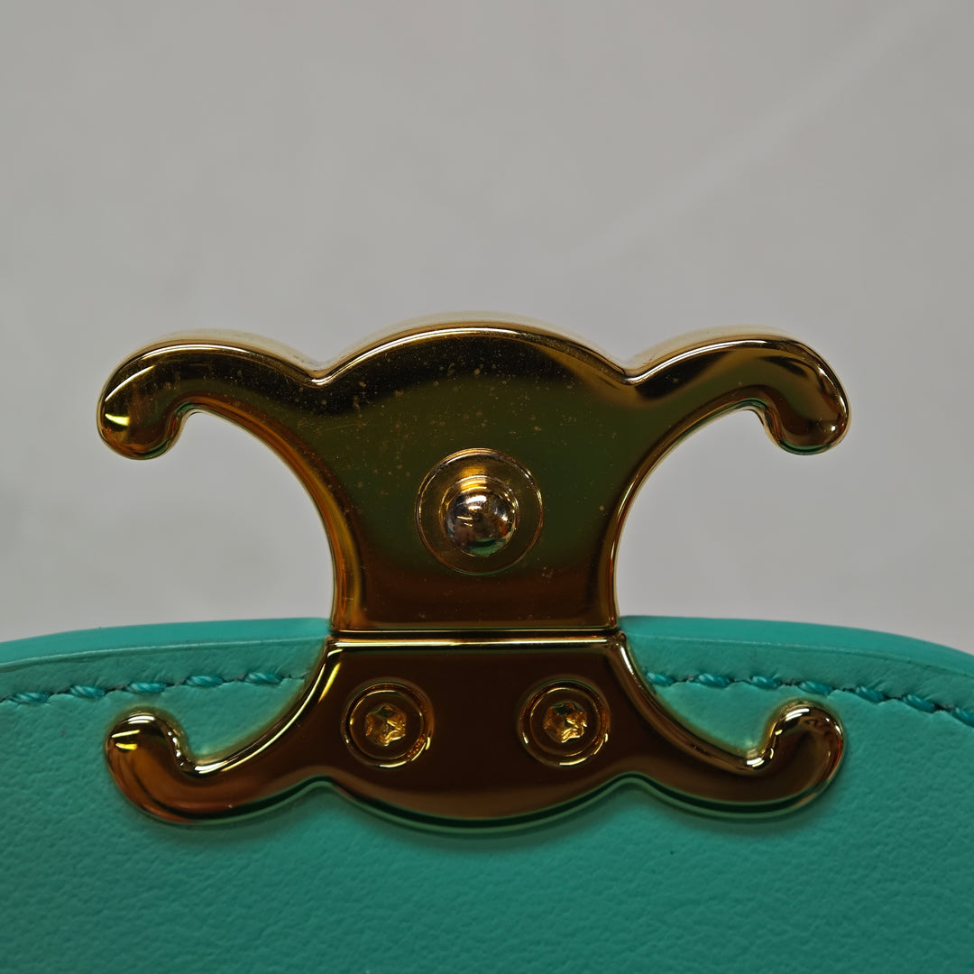 Celine Cuir Triomphe AirPods Étui with Strap