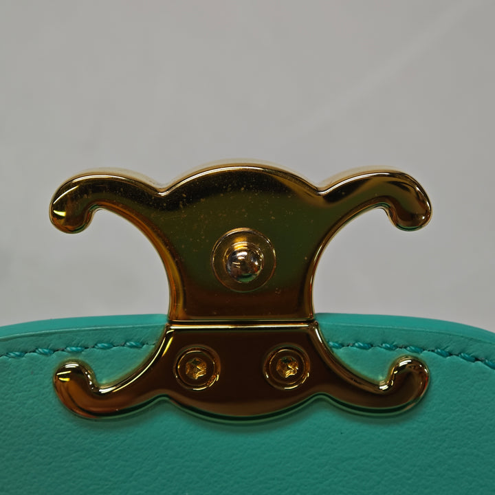 Celine Cuir Triomphe AirPods Étui with Strap