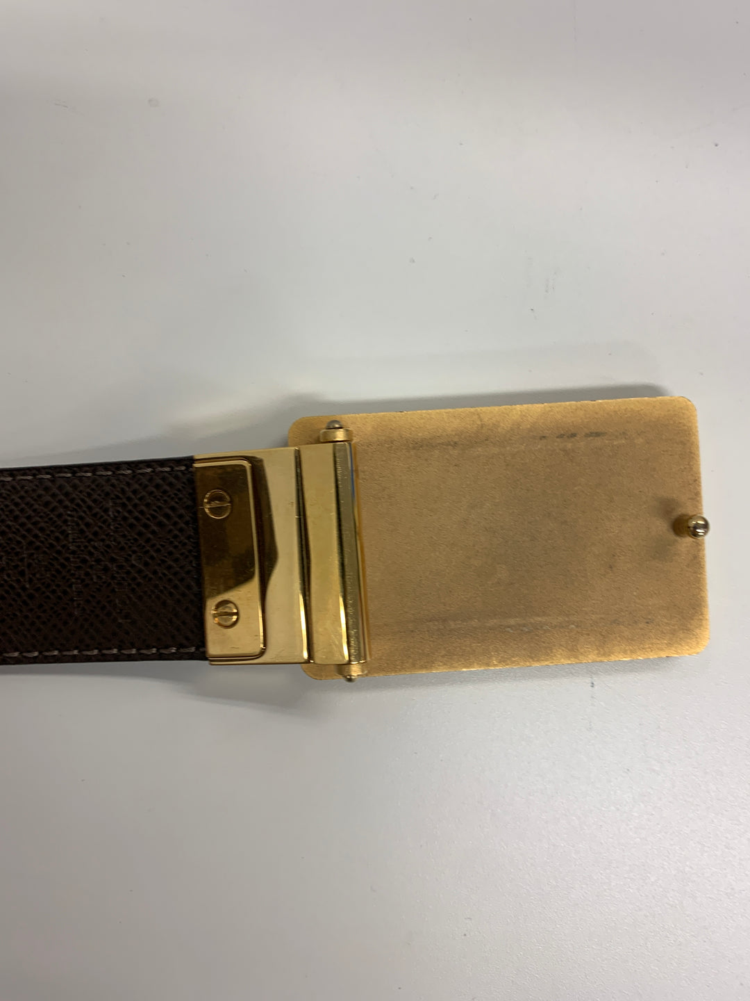Louis Vuitton Damier Ebene Inventeur Reversible Belt
