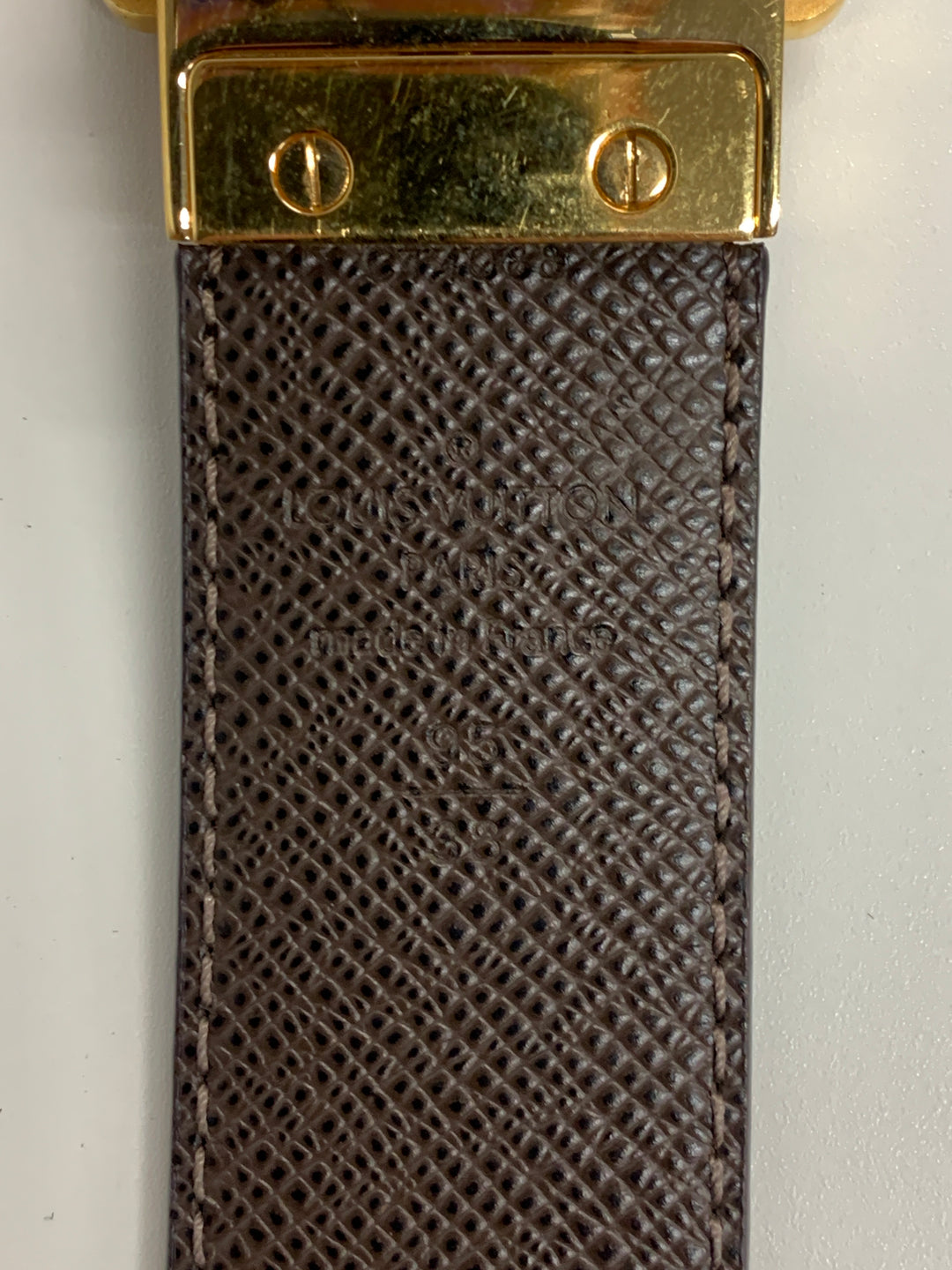 Louis Vuitton Damier Ebene Inventeur Reversible Belt