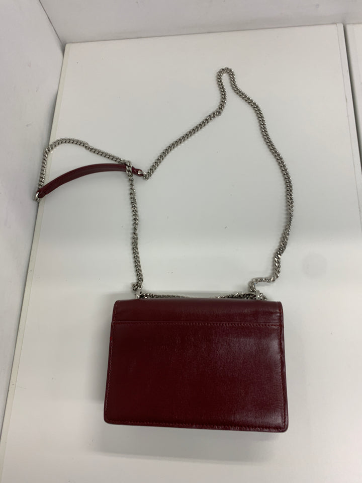 Saint Laurent Mini Cuir de veau Monogram Sunset Wallet on Chain