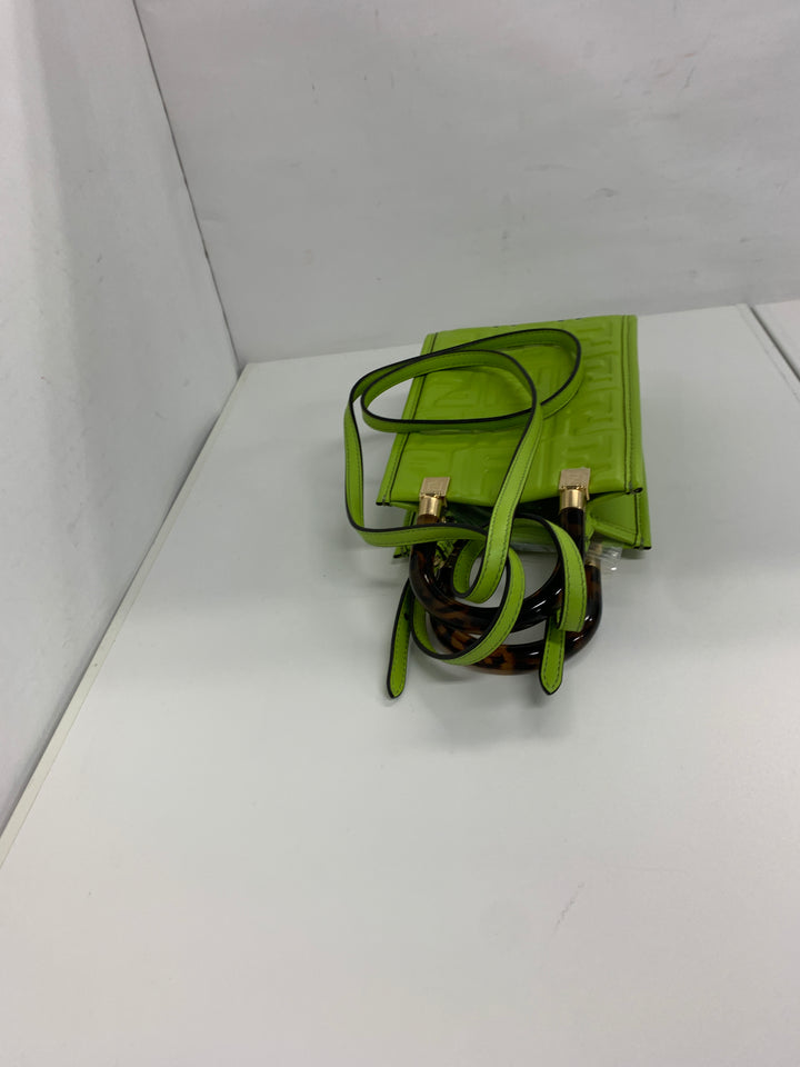Fendi Mini Zucca embossé Cuir Sunshine Shopper Cabas