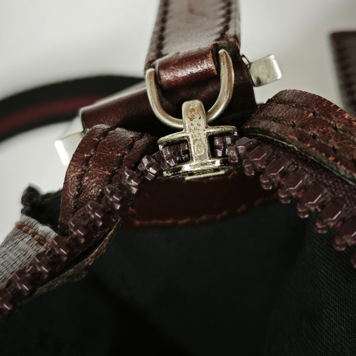 Fendi Zucca Coated Toile Sac porté croisé