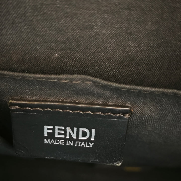 Fendi Zucca Coated Toile Sac porté croisé