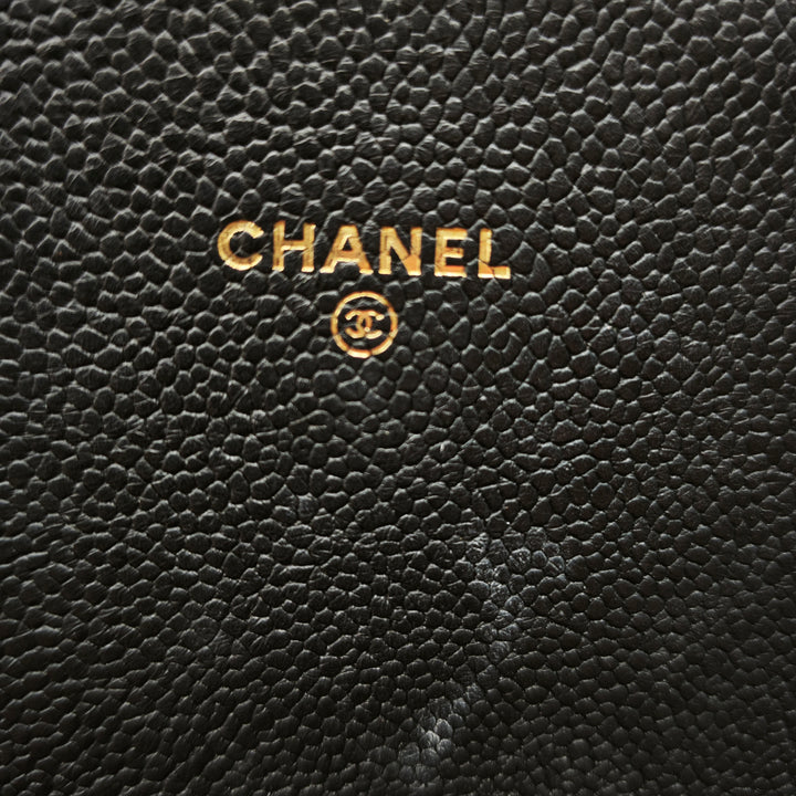Chanel Paris Cuba Square Matelassé Caviar Thread Around Wallet on Chain