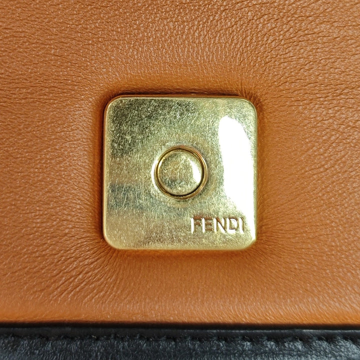 Fendi Mini Bicolor Nappa Apolo Sac à chaîneuette Sac bandoulière