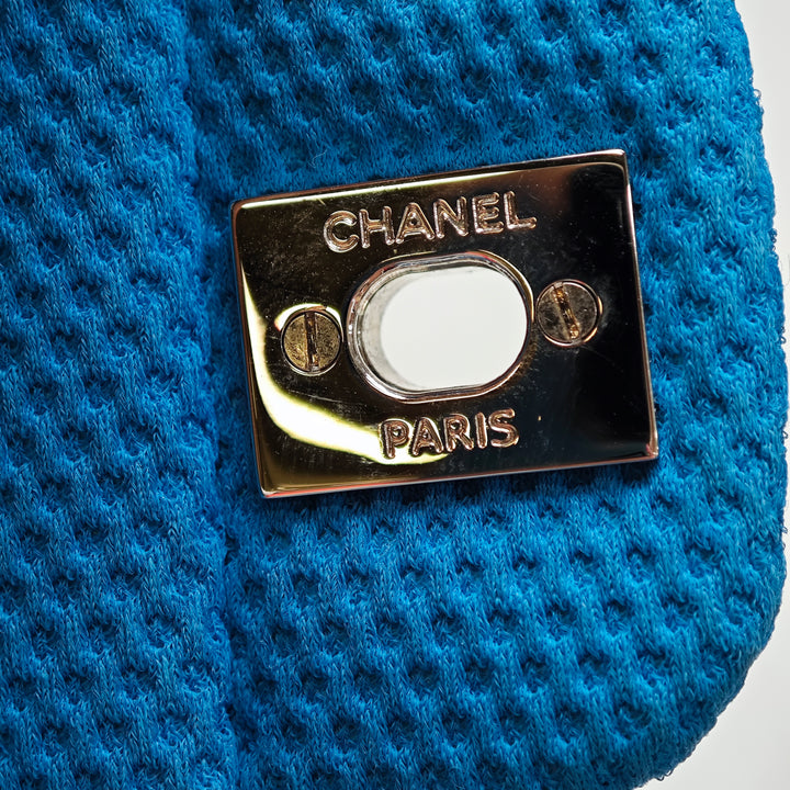 Chanel Medium Matelassé perforé Jersey Simple rabat